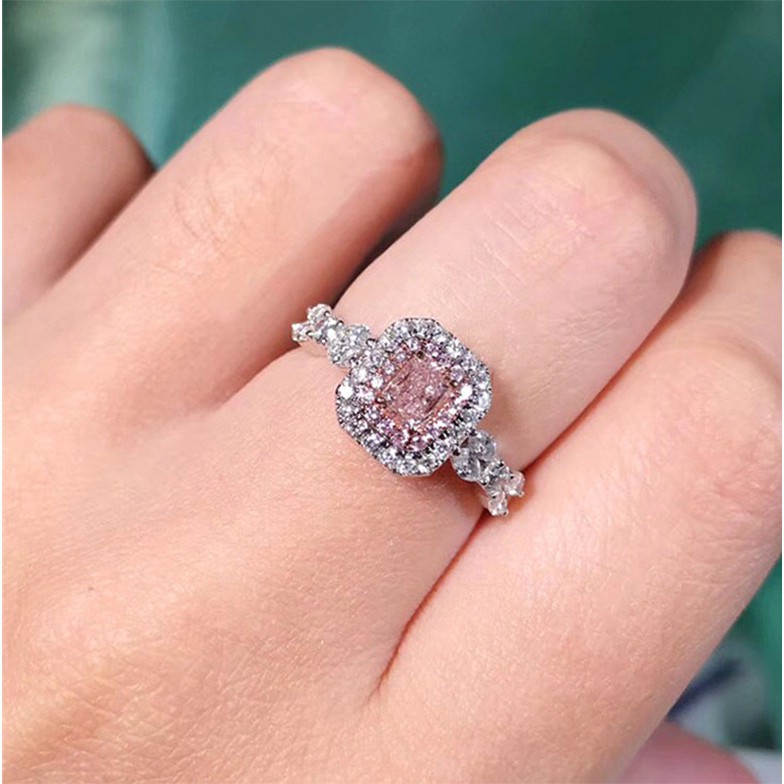 Nhẫn Đeo Tay Kim Loại Đính Đá Màu Thanh Lịch Cho Nữ