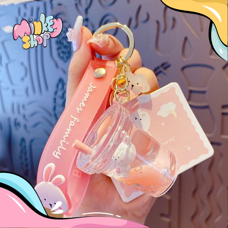 Móc Khóa Ly Nước Nhiều Hình Cute Phụ Kiện Túi Xách Dễ Thương 02MKL- Minkey