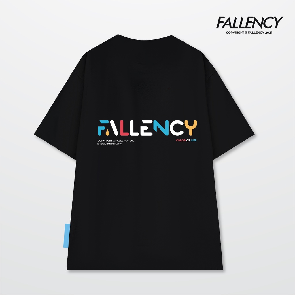 Áo thun Fallency Colorful Đen - FLC105 | BigBuy360 - bigbuy360.vn