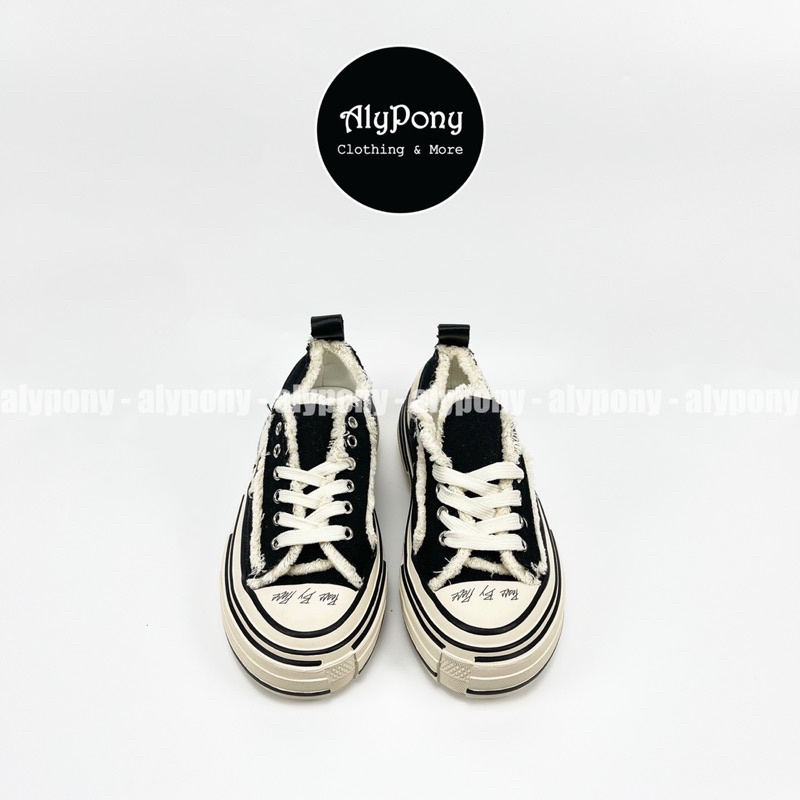 [Clip+Ảnh thật] xVESSEL Giày sneaker nữ style rách cao 3,5-4cm