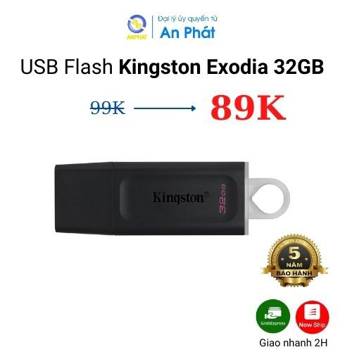 Usb Kingston DataTraveler Exodia 32GB - USB 3.0 (DTX/32GB) - Bảo hành 5 năm