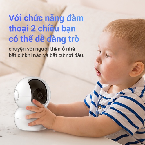 [Mã ELEZ60K giảm 60K đơn 500K] Camera WI-FI EZVIZ TY2 Trong nhà 1080P (Nâng cấp từ C6N, TY1), Quay Quét 360 Độ