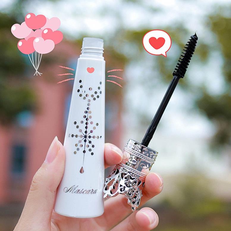 Mascara chải dài và cong lông mi Blue Fox không dễ bị nhòe trang trí vương miện phong cách Trung Hoa