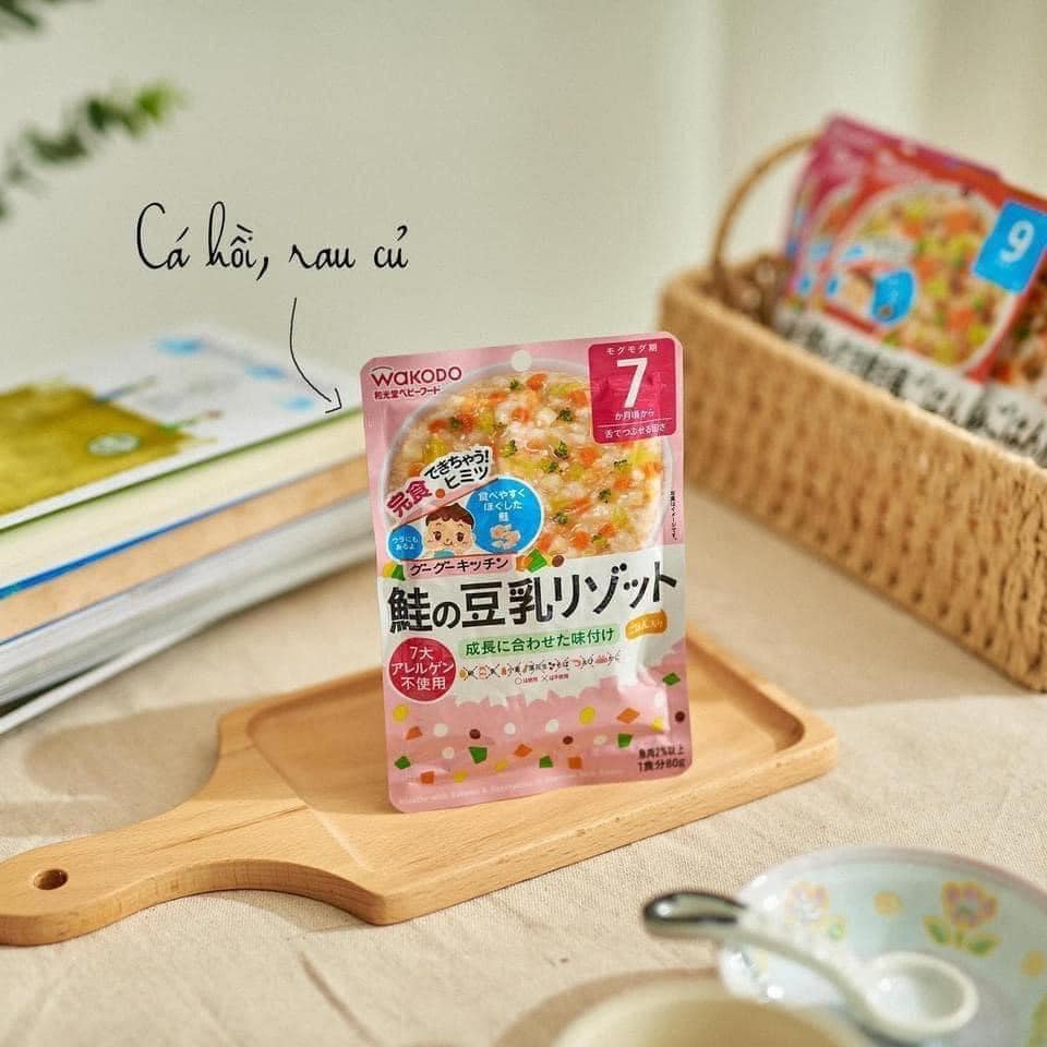 Cháo Tươi Nhật Wakodo Cho Bé 7 Tháng 9 Tháng Ăn Dặm Thơm Ngon Tiện Lợi Nhiều Vị