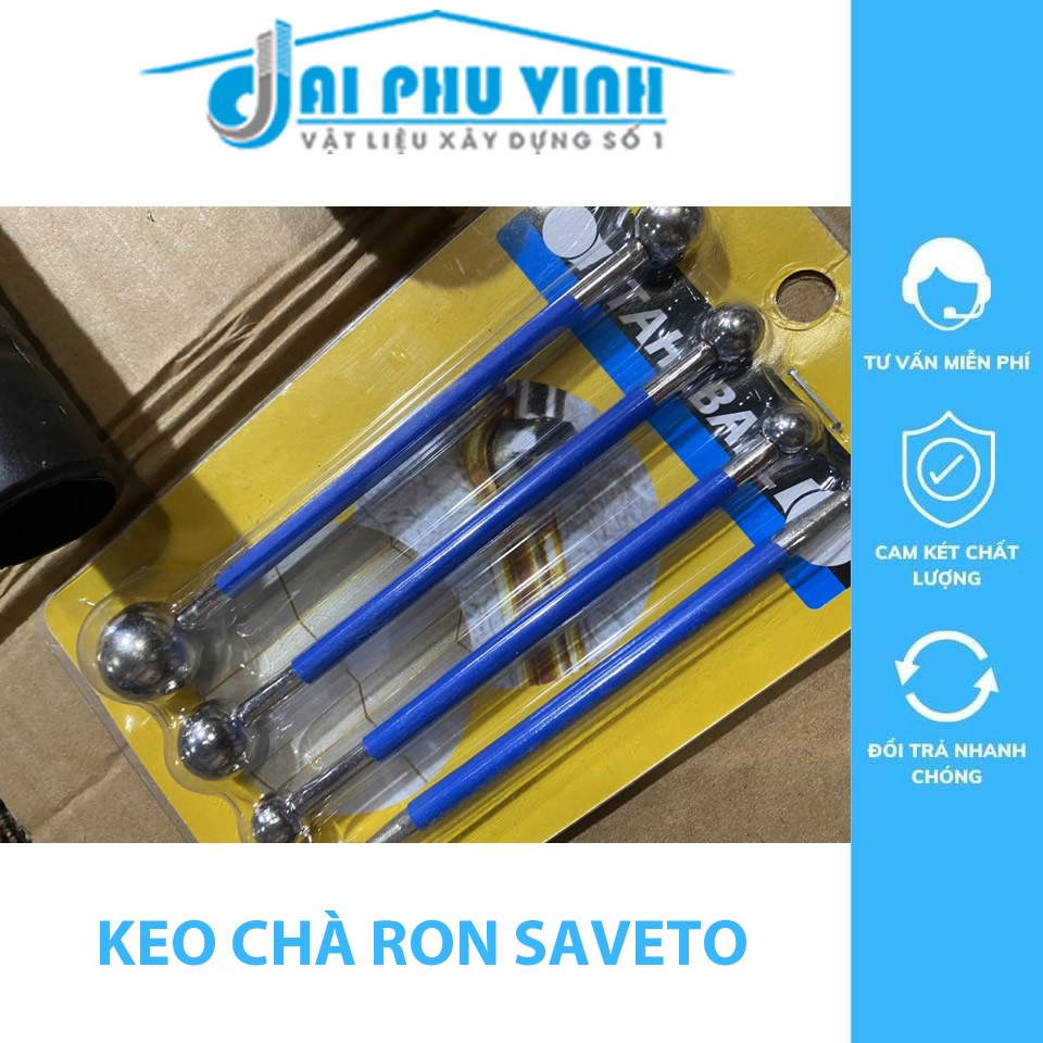 Combo 1 bộ dụng cụ và 3 chai keo chà ron Saveto cao cấp dùng cho diện tích 30-35M2