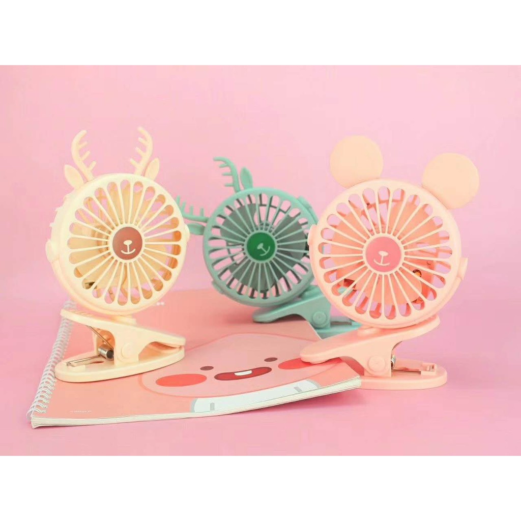 Quạt kẹp mini tích điện để bàn , kẹp xe đẩy , kẹp nôi , kẹp bàn , ..... AUX đầu cắm USB gồm 1 quạt kẹp + 1 cáp sạc | BigBuy360 - bigbuy360.vn