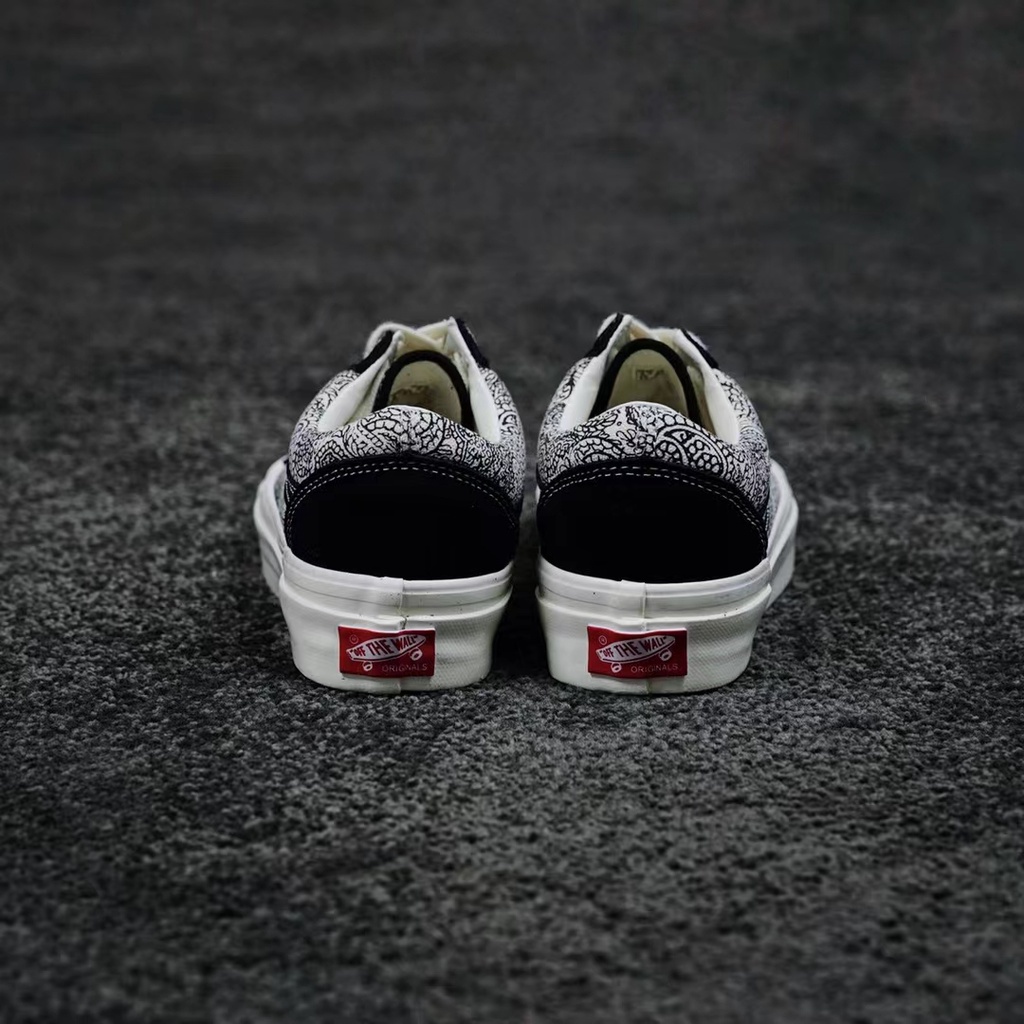 VANS Giày Trượt Patin Vải Canvas Cổ Cao Màu Đen Cá Tính Cho Nam Và Nữ