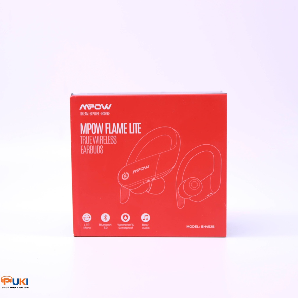 Tai nghe không dây Mpow Flame Lite 452 có móc tai - Tai nghe không dây Mpow Flame Lite 452 Bluetooth  | CHÍNH HÃNG |