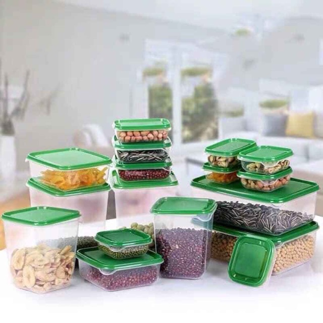 Bộ hộp đựng đồ thực phẩm đa năng 17 chi tiết cao cấp