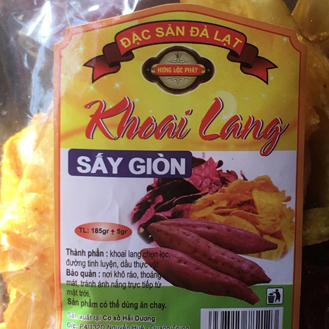 Khoai lang sấy giòn