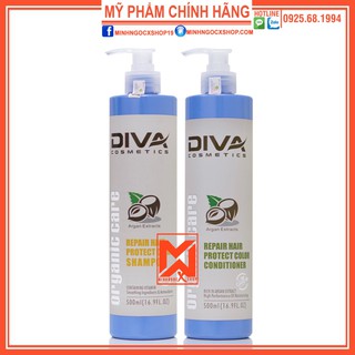 DIVA DẦU GỘI XẢ PHỤC HỒI GIỮ MÀU NHUỘM DIVA 500ML CHÍNH HÃNG