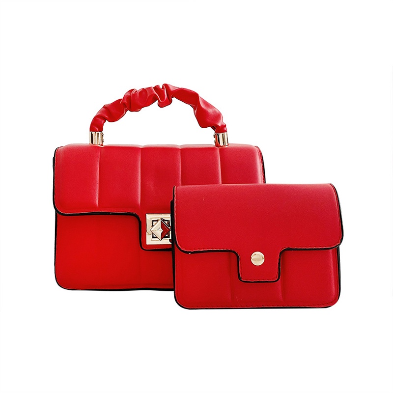 Túi Đeo Vai Cầm Tay Một Bên Họa Tiết Dập Nổi Hoa Văn Kẻ Ô Cổ Điển Dành Cho Bạn Nữ