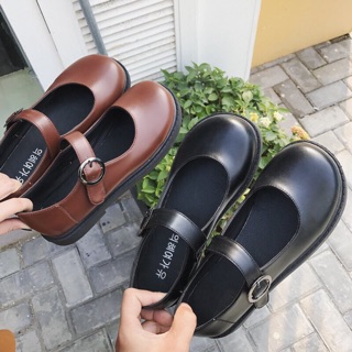 (Sẵn 39) Giày búp bê ulzzang có quai cài khuy tròn Lolita ( form to lùi 1 size) (ảnh thật ở cuối)