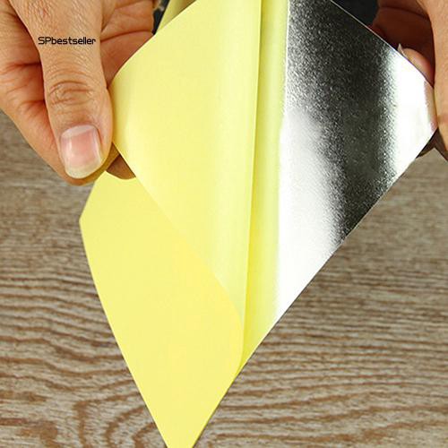 Bộ 9/16 miếng decal hiệu ứng gương dán tường nhà vệ sinh