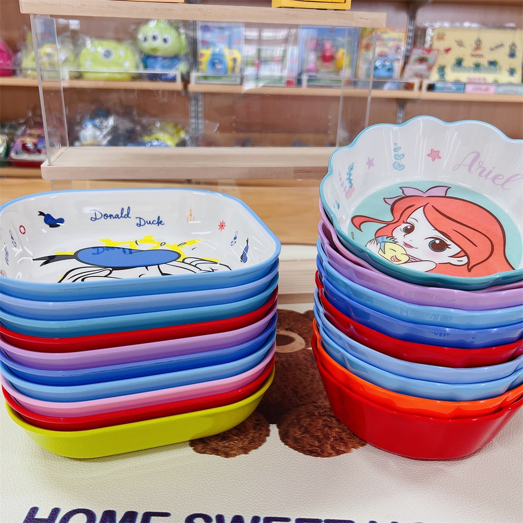 Bát Ăn Bằng Melamine Kích Thước Lớn In Họa Tiết Hoạt Hình Disney Cho Trẻ Sơ Sinh
