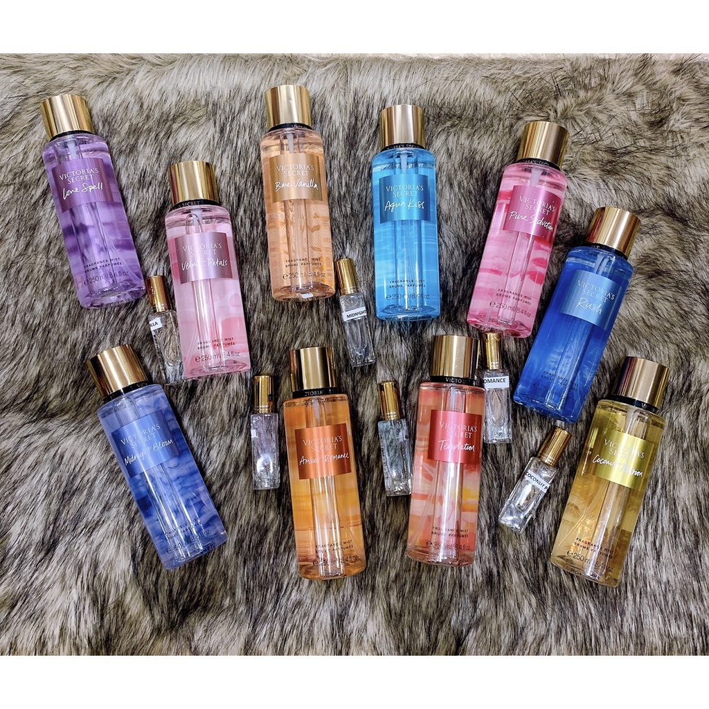 Victoria Secret và Bath and Body Works Xịt Thơm Nước Hoa Toàn Thân Lưu Hương Mịn Da mini 10ml