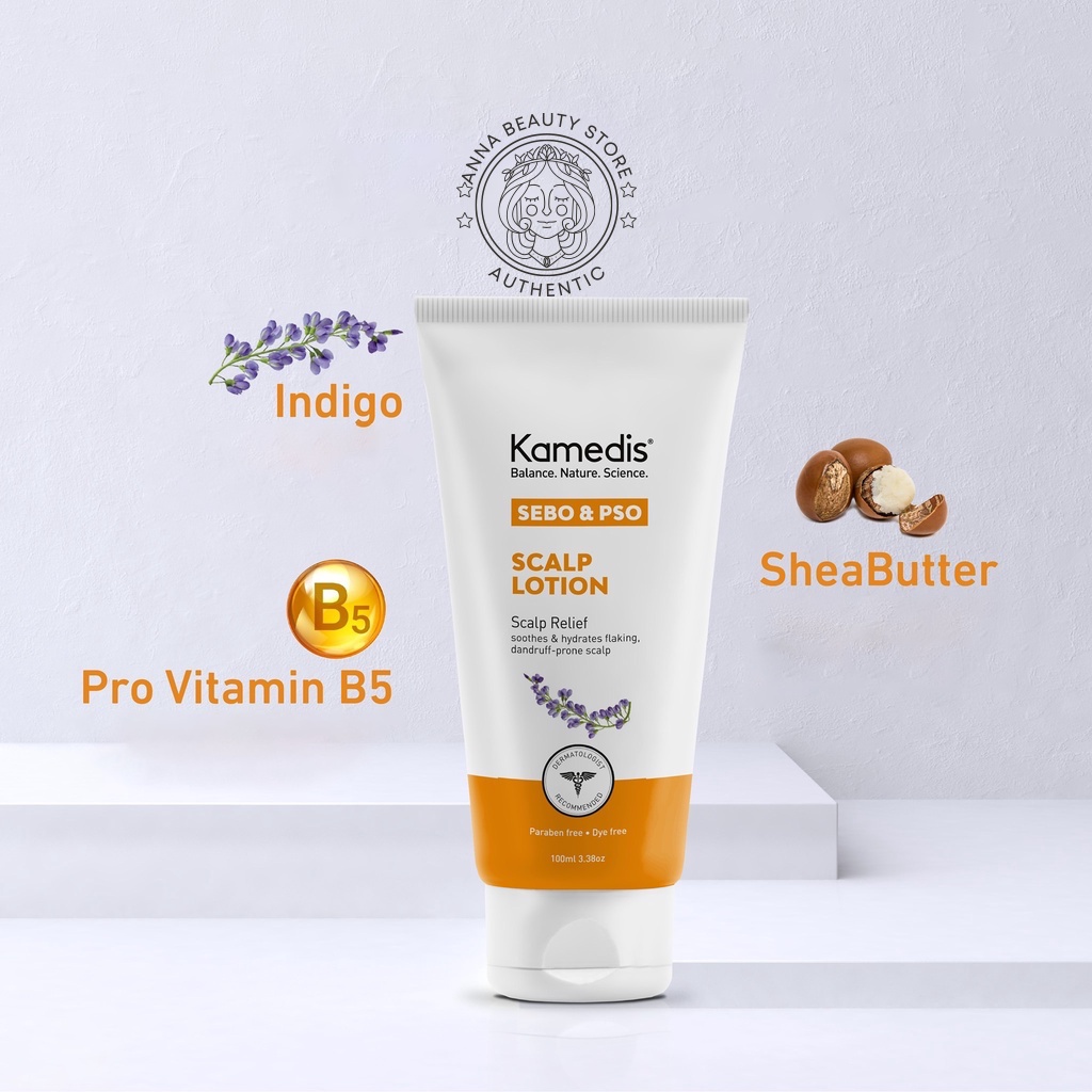 Lotion Kamedis SEBO & PSO Scalp 100ml - Dưỡng Da Đầu, Giảm Đỏ, Bong Vảy