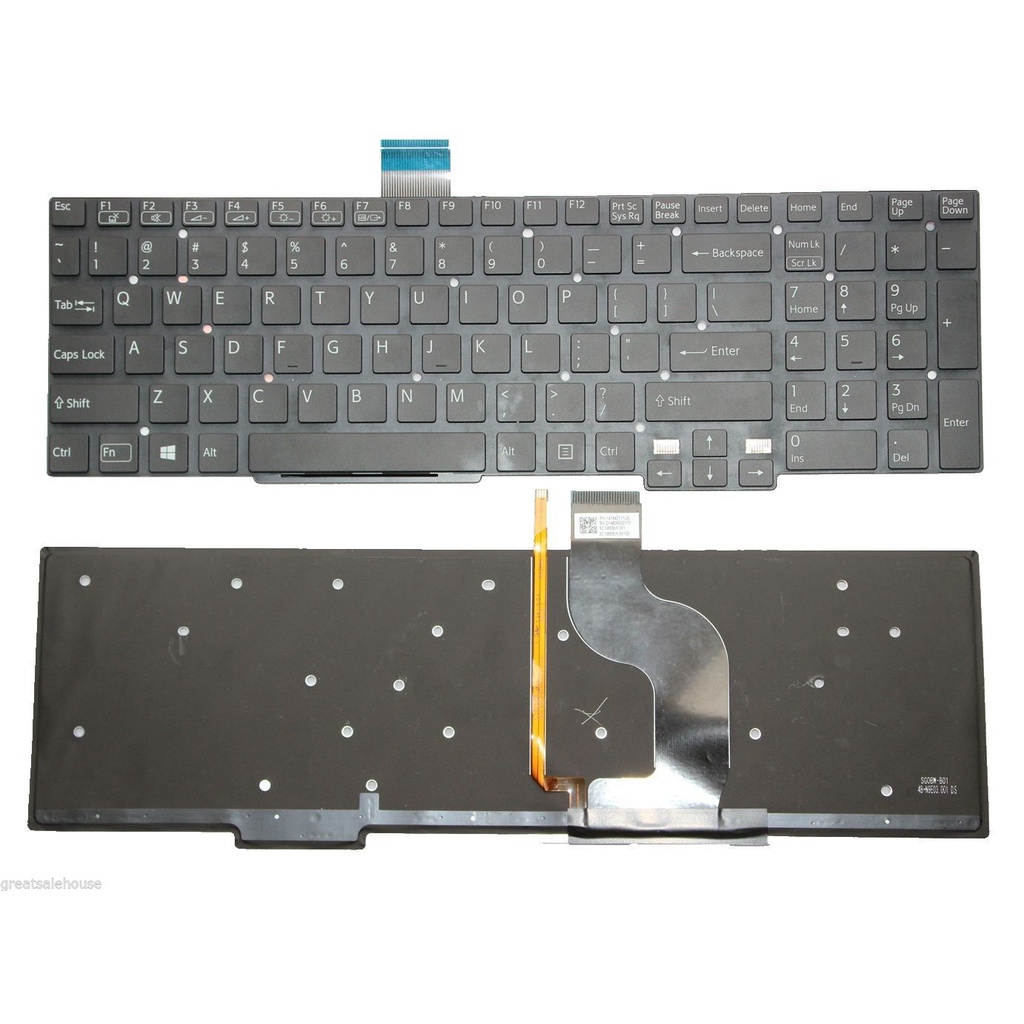 Bàn Phím Laptop SONY Vaio SVT-15 MÀU ĐEN CÓ ĐÈN