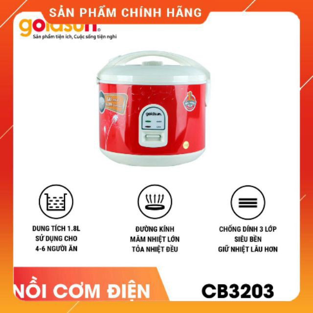 Nồi cơm điện Goldsun CB3203