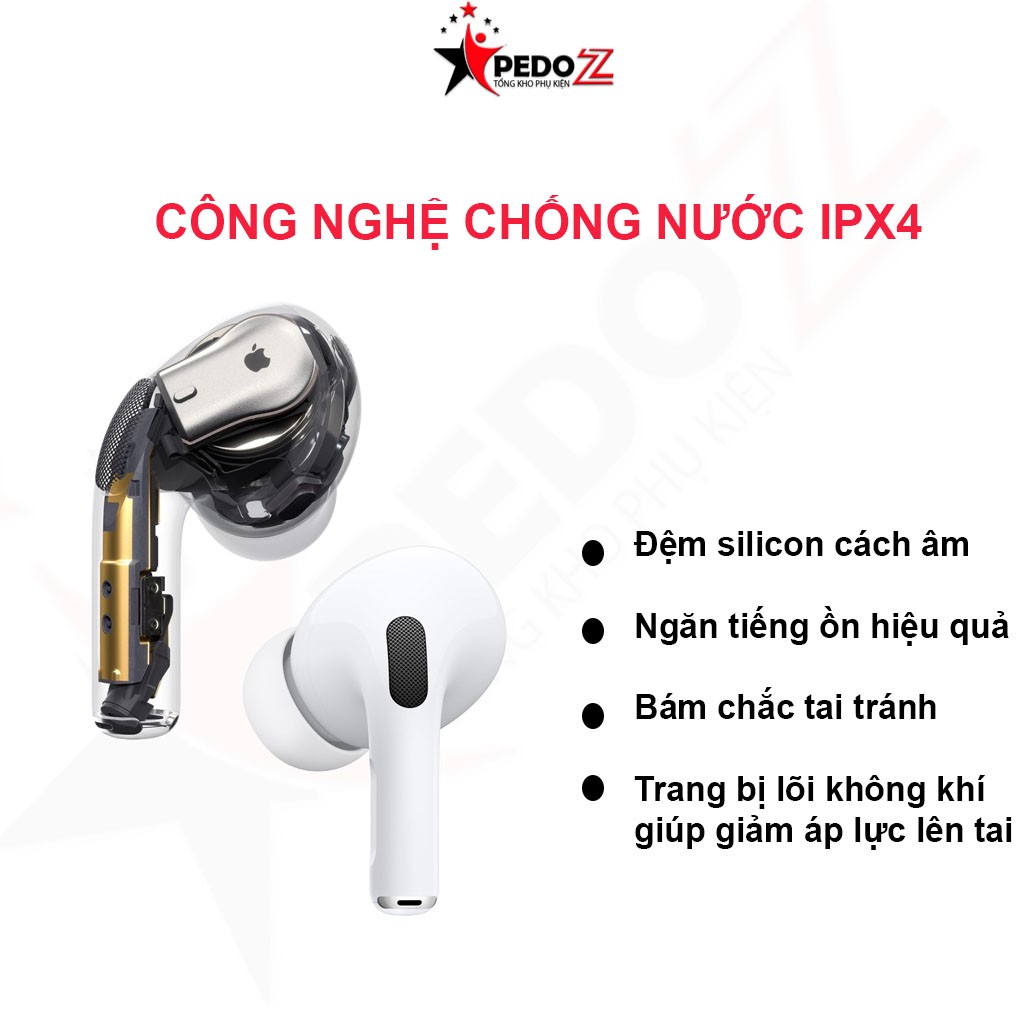 Tai nghe iphone bluetooth 7 plus, 8 plus, X,... không dây 5.0 cảm ứng cực nhạy, công nghệ định vị và chống nước IPX4