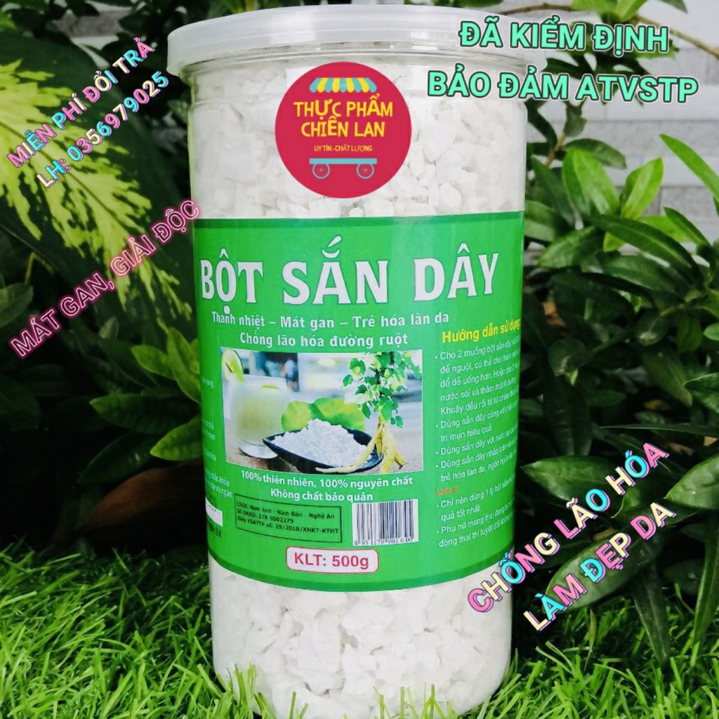Tinh bột SẮN DÂY nguyên chất, mát gan, giải nhiệt, thanh lọc cơ thể, trẻ hoá làn da ,hết mụn (HÀNG LOẠI 1)