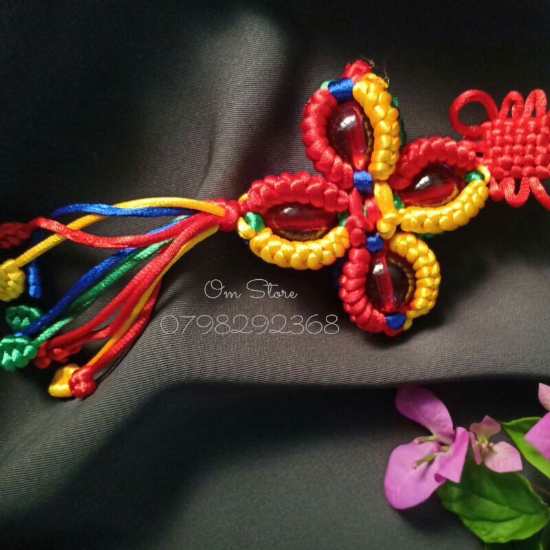 Dây treo handmade Chày Kim Cang Đôi Tây Tạng