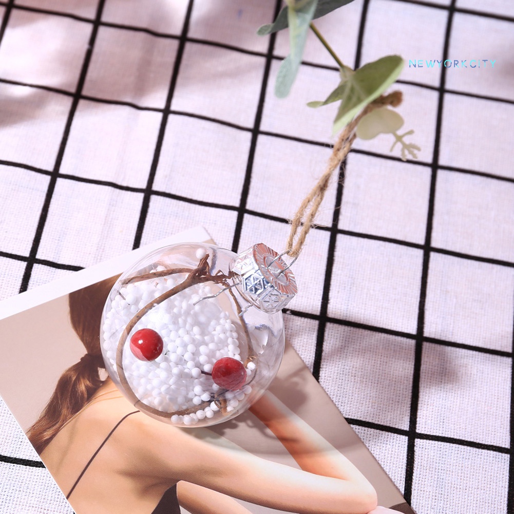 Quả Bóng Trong Suốt Treo Trang Trí Cây Thông Giáng Sinh
