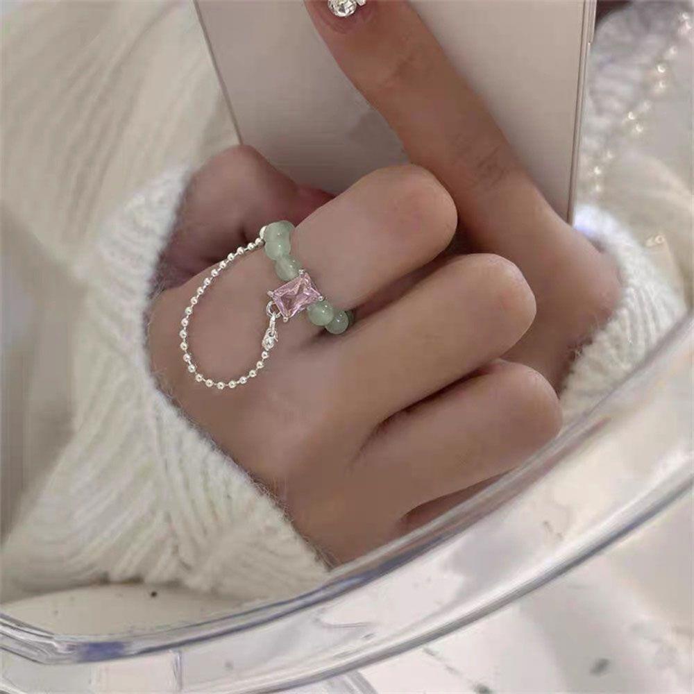 Nhẫn Thời Trang K-pop Dành Cho Nữ|Nhẫn Đính Hạt Cườm Xinh Xắn Thời Trang