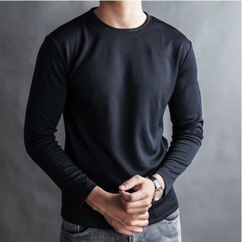 Áo thun dài tay nam, co dãn tốt, chông nhăn bai xù, chất liệu thun lạnh.