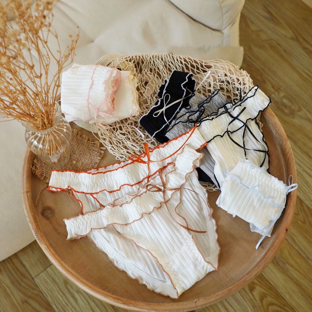 Quần Lót Nữ Cotton Viền Màu Cao Cấp Freesize Chíp Nữ Cotton Thấm Hút Thoáng Mát Mainia Shop