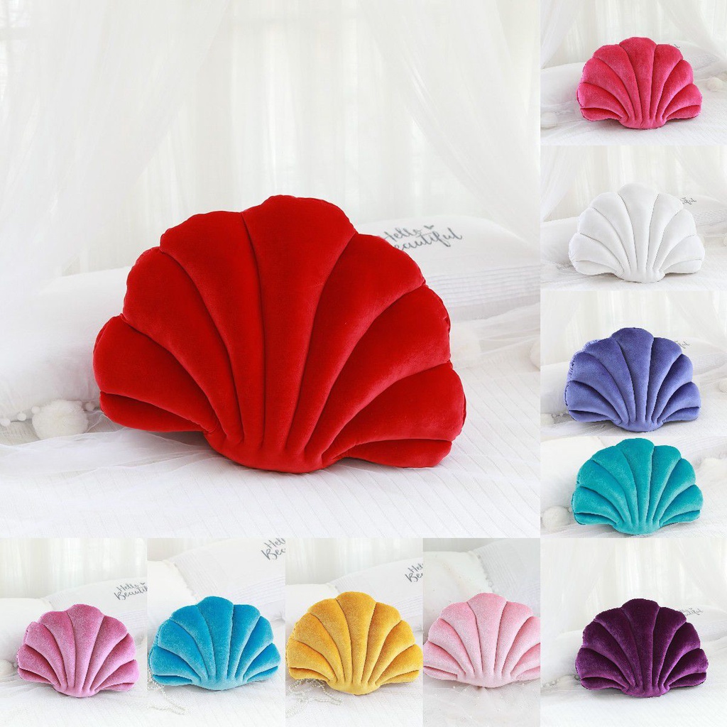 Gối Bông Hình Vỏ Sò Bắt Mắt Trang Trí Phòng Khách / Nhà Bếp
