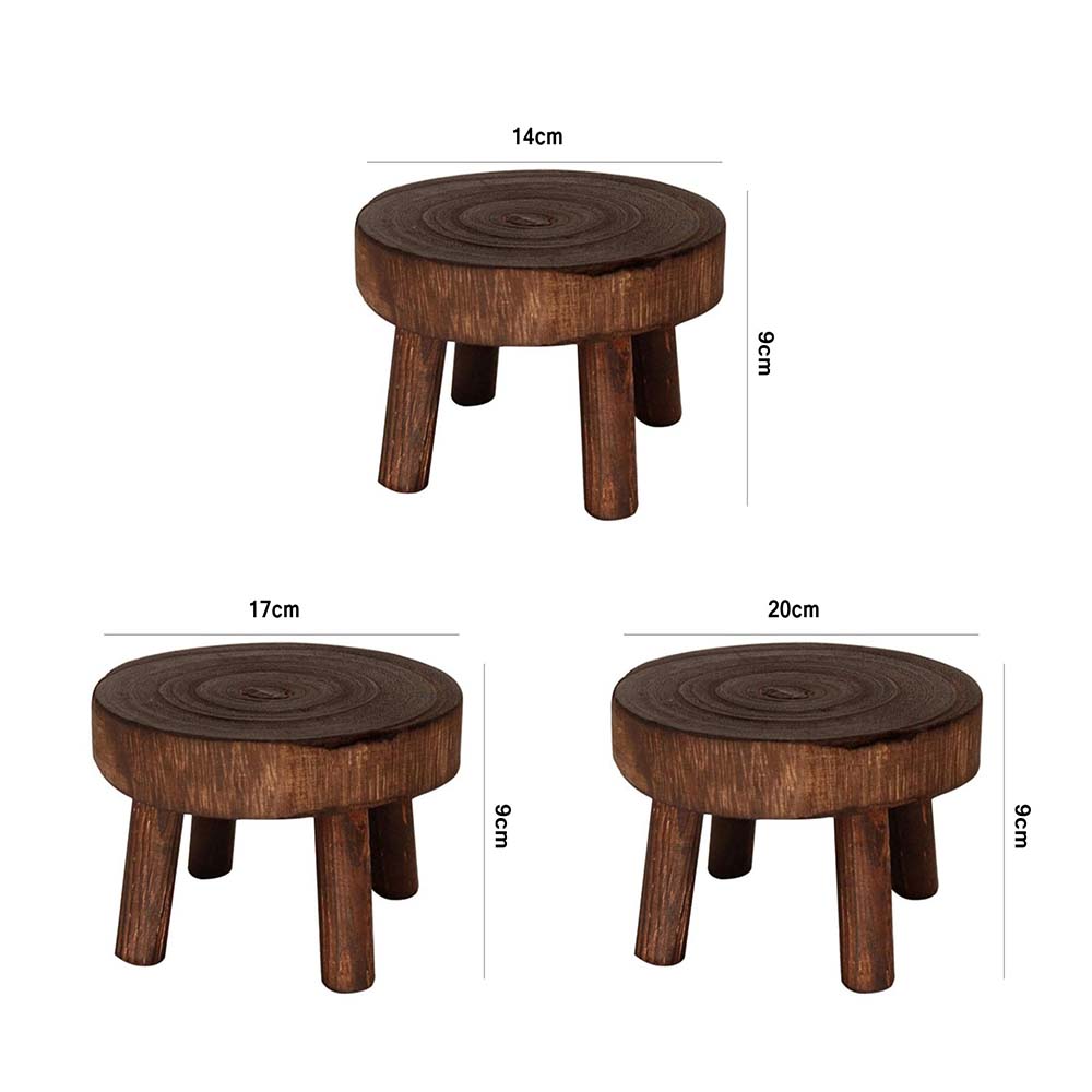 Đế gỗ trang trí chậu hoa tiện lợi