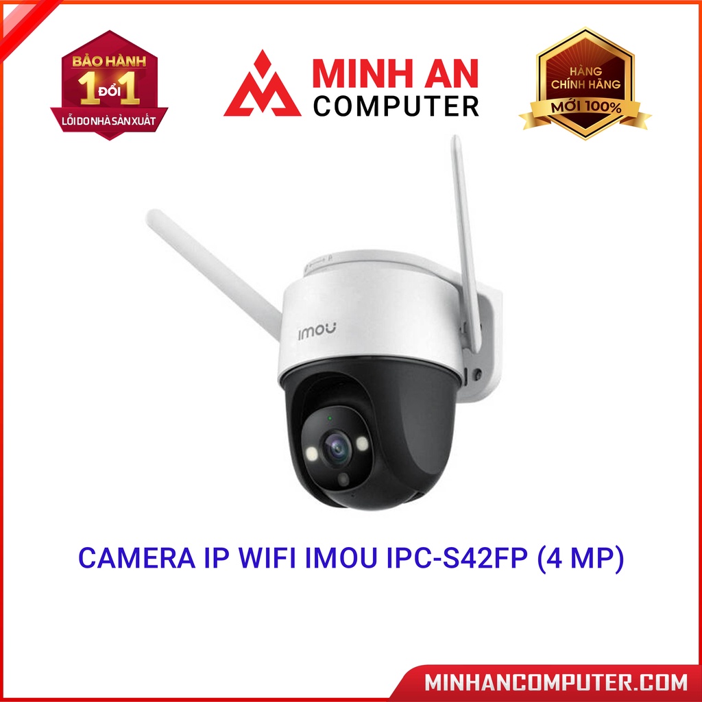 Camera IP Wifi IMOU IPCS42FP (4 MP) đàm thoại 2 chiều bao quát 360 độ