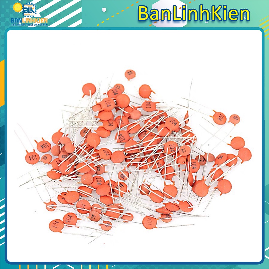 Bộ 10 con tụ gồm đầy đủ các giá trị P/ PF/ nF/ uF