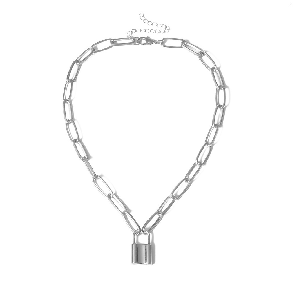 Vòng cổ choker mặt hình ổ khóa thời trang cá tính cho nữ