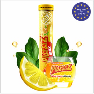 Viên sủi vitamin c plusssz max lọ 20 viên vị cam tăng sức đề kháng - hàng chính hãng