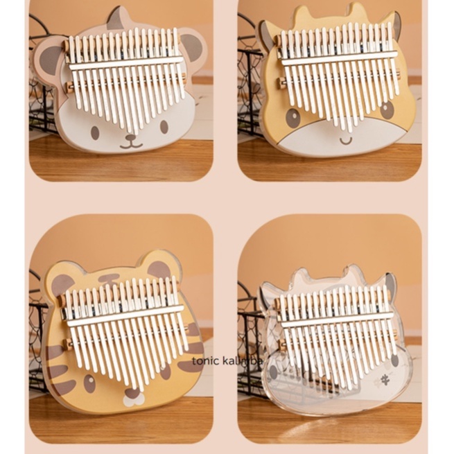 Đàn kalimba trong suốt 17 phím TONIC KALIMBA chính hãng tặng búa chỉnh âm TONIC - M17026