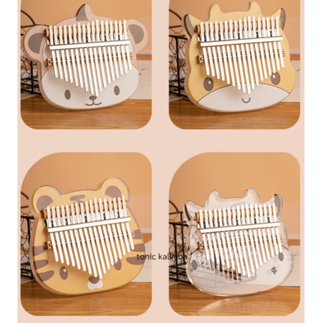 Đàn kalimba trong suốt 17 phím TONIC KALIMBA chính hãng tặng búa chỉnh âm TONIC - M17026