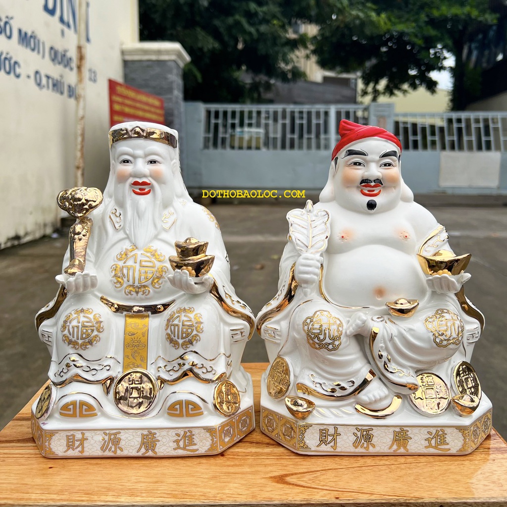 Tượng Thần tài Thổ Địa sứ cao cấp cao 22cm