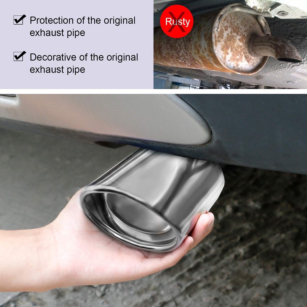 Ống Xả Khí Thải Đường Kính 1.5-2.1 inch Bằng Inox Chuyên Dụng Cho Xe Hơi