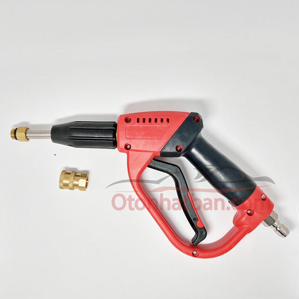 Súng rửa xe áp lực cao rửa xe ô tô xe máy Taiwan gắn máy rửa xe cao áp màu đỏ loại ngắn Nhật Bản Mart