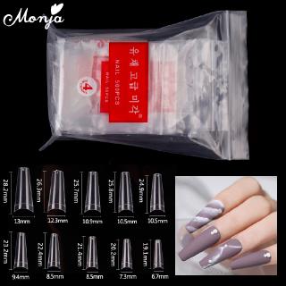 Bộ 500 Móng Tay Giả Trong Suốt Bằng Acrylic Cao Cấp