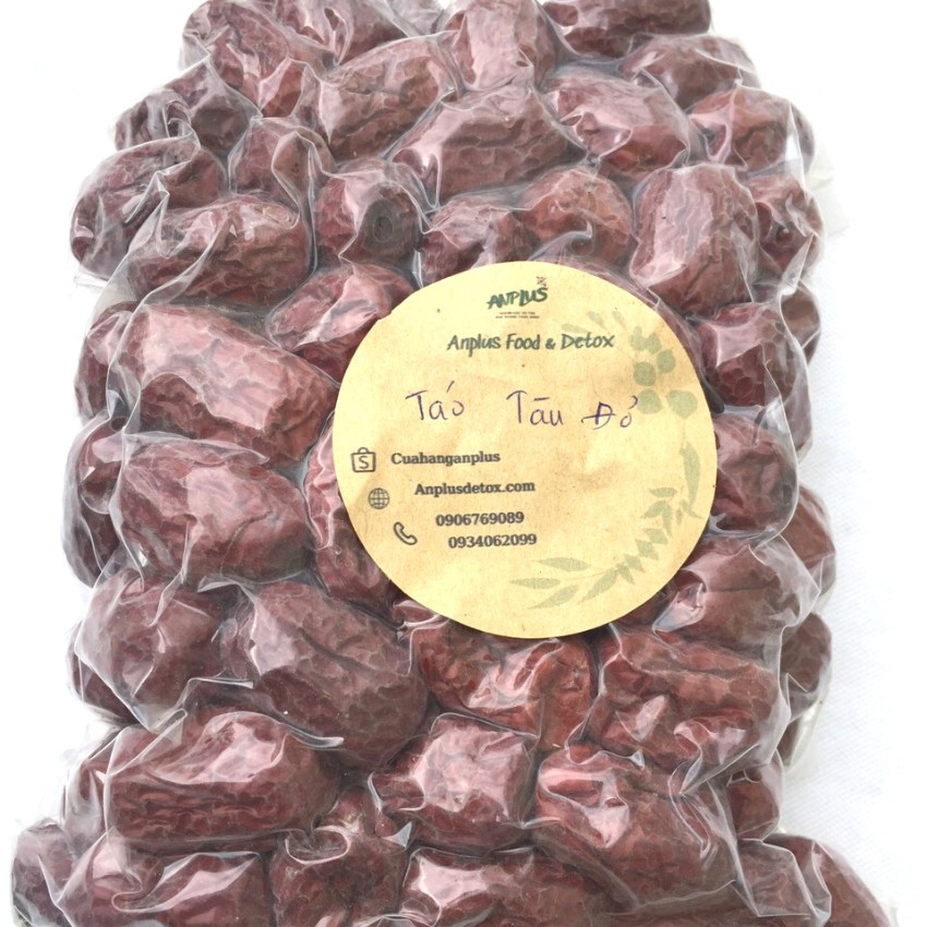 Táo đỏ Tân Cương, táo đỏ sấy khô, táo tàu thực dưỡng- túi 500gram