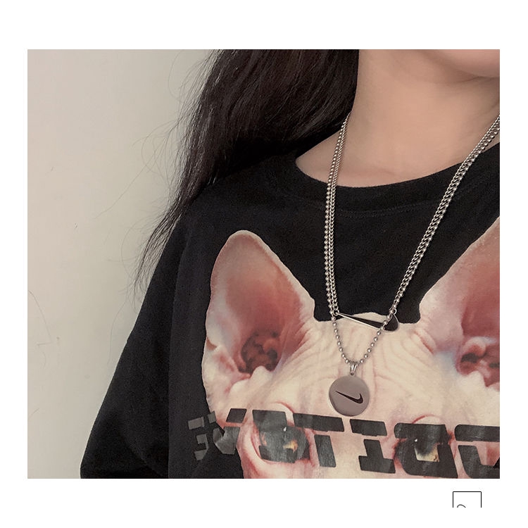 Dây Chuyền Mặt Đĩa Tròn/ Hình Logo Nike Phong Cách Hip Hop 22217 | BigBuy360 - bigbuy360.vn