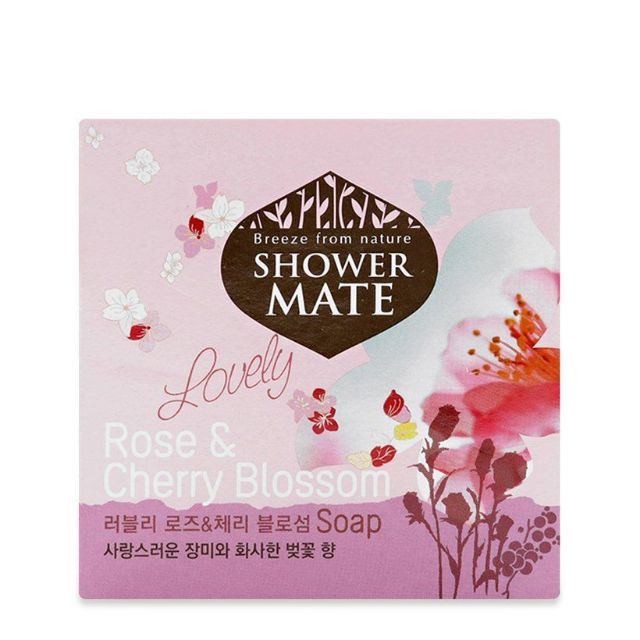 XÀ PHÒNG DƯỠNG DA SHOWER MATE ROSE &amp; CHERRY BLOSSOM 100G