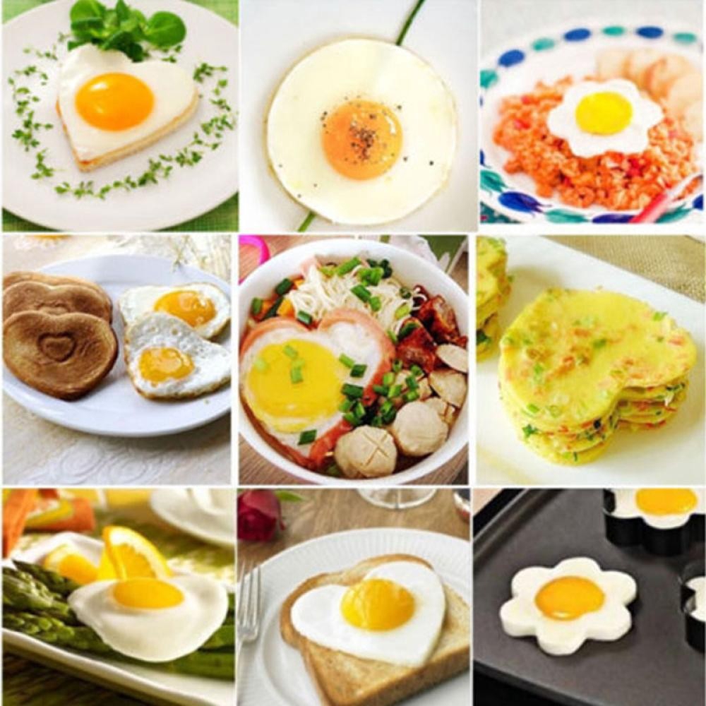 CLEVER Cooking Kitchen Tools Stainless Steel Fried Egg Shaper Ring Pancake Mold