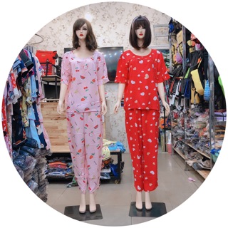 Đồ bộ lanh tay lỡ bigsize cho mẹ bầu và sau sinh (65-80kg)