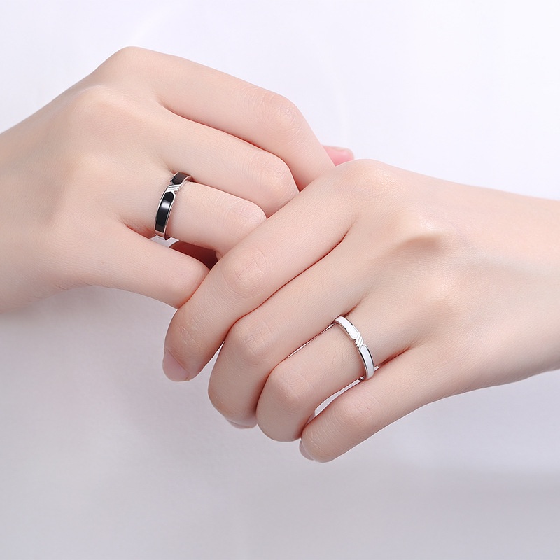 Pandora Couple Ring Promise Ring 925 Silver Wedding Engagement Ring For Girl Friends BoyFriends Valentine's Day Gifts