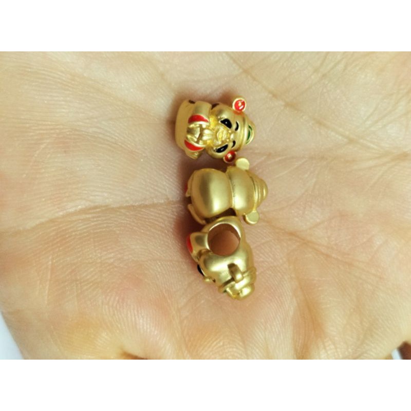 Charm Ông Thần TàiCharm Nepal nhà Phật size 8mm mic vòng chiêu tài lộc may mắn