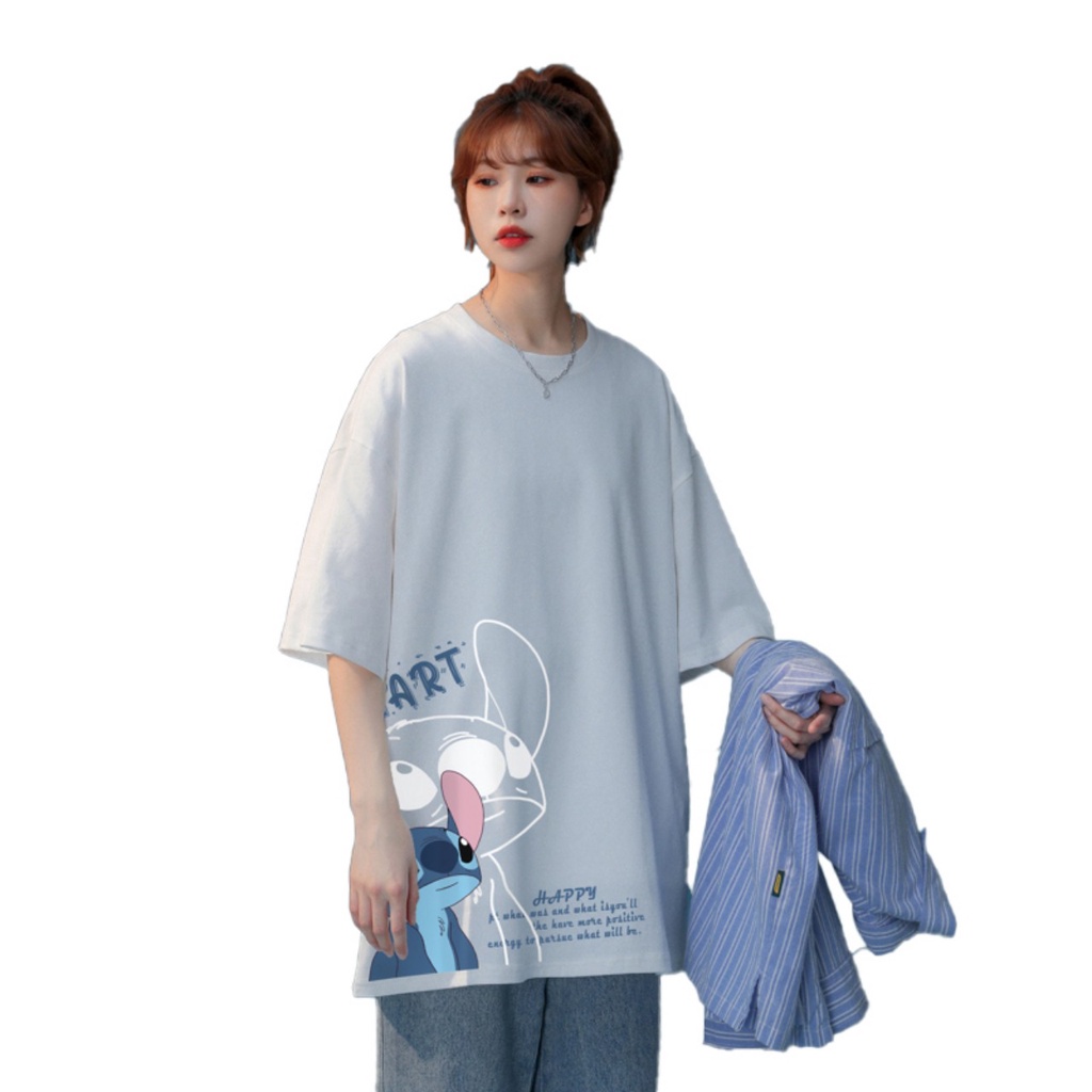 áo thun nam nữ,áo phông rộng in hình siêu dễ thương (có size 28kg-90kg )